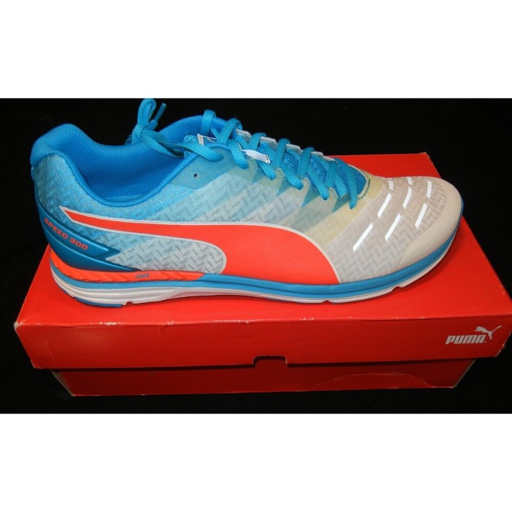 Puma Speed 300 Ignite Size 14 Men’s Sneaker Shoe New NIB  Blue Red White